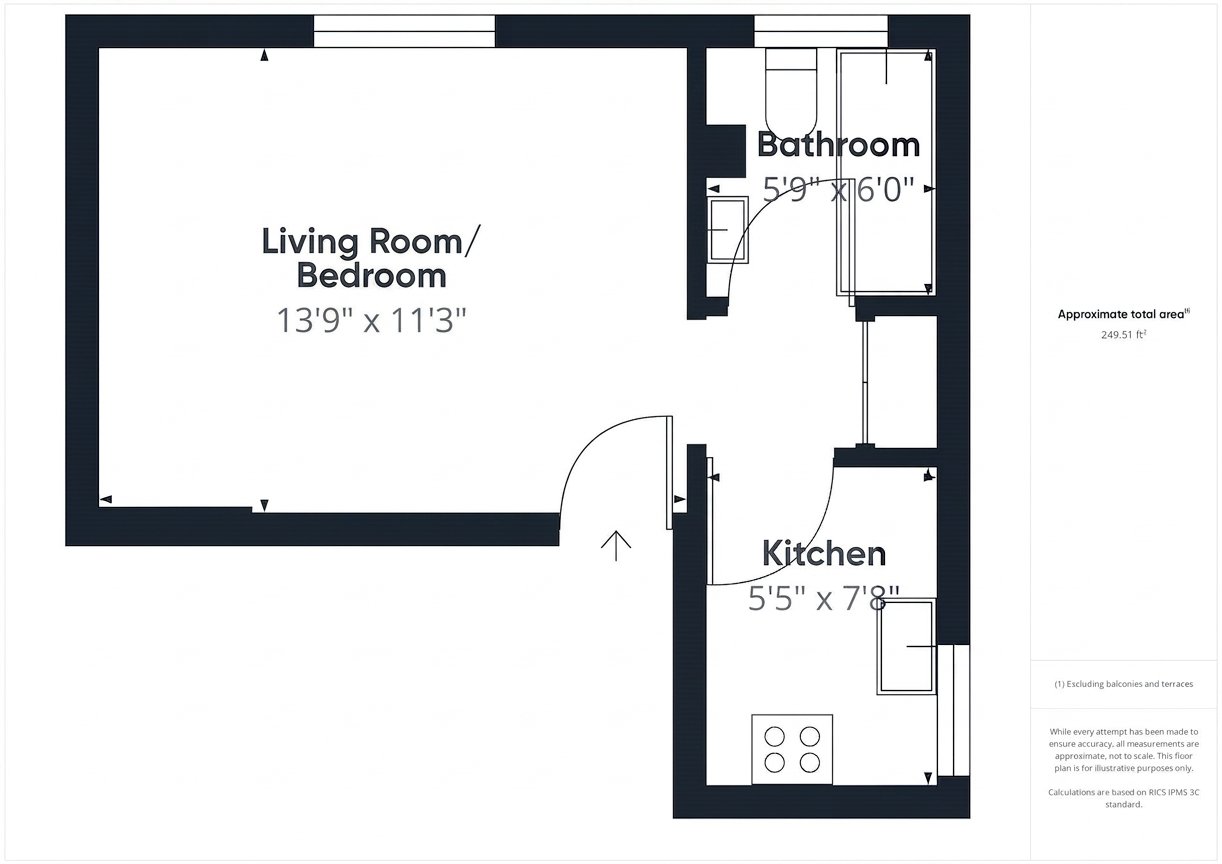 Flat 3,, Flint Lodge, Maidenhead floorplan