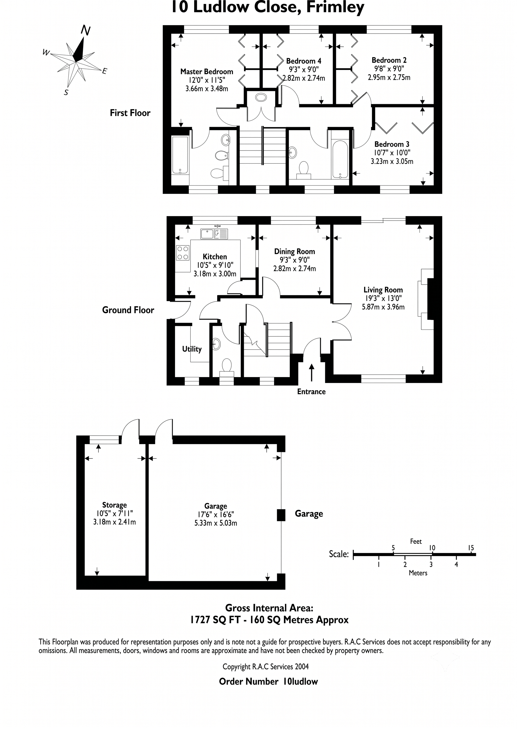 10, Ludlow Close, Camberley floorplan