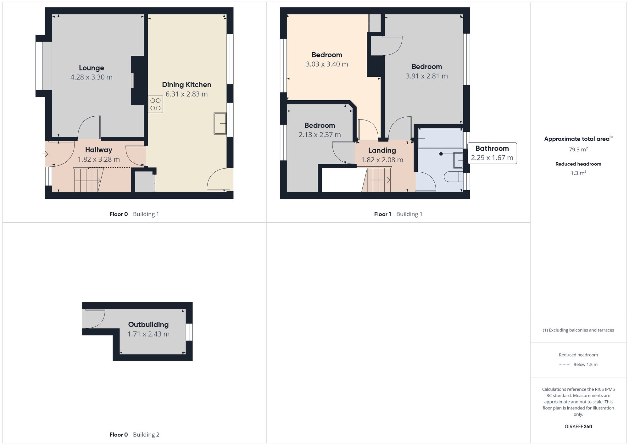 15 Borrowdale Crescent, Blaydon-On-Tyne floorplan