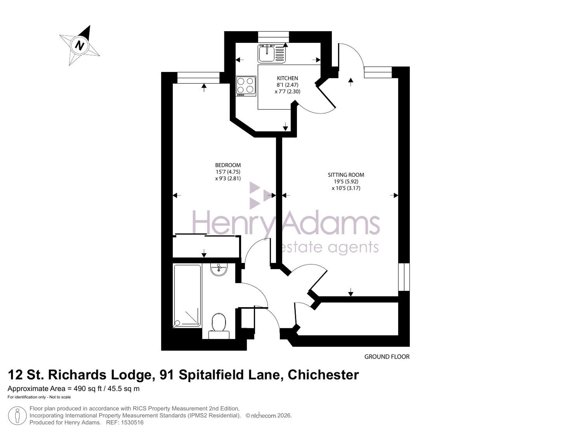 12 St. Richards Lodge, Chichester floorplan