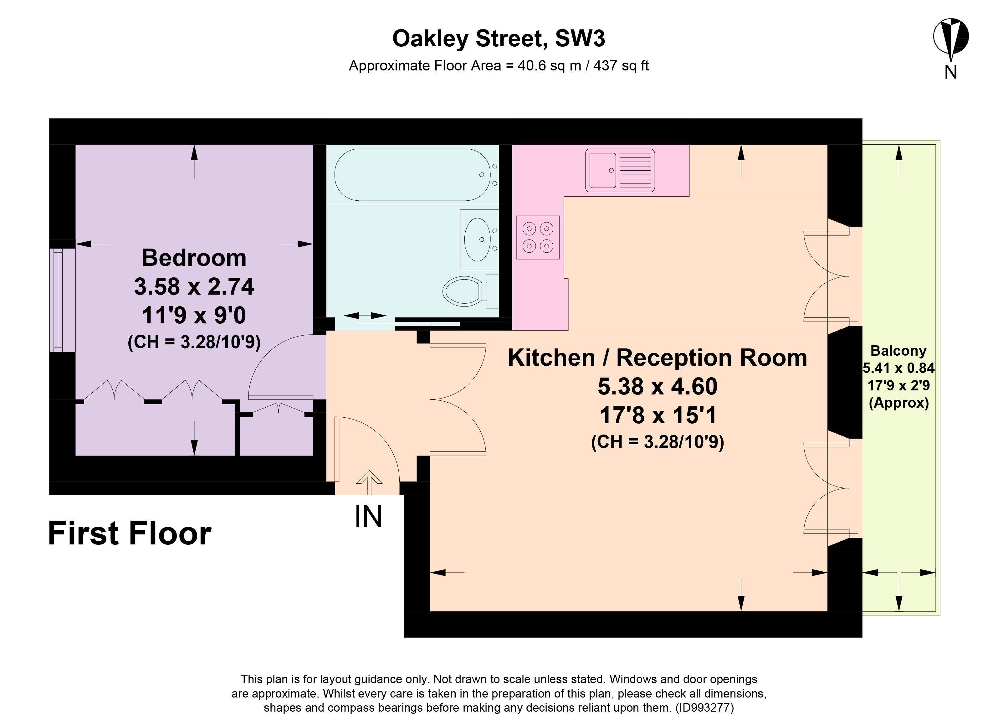 Oakley Street, Chelsea, London SW3, 1 bedroom flat for sale 65281685
