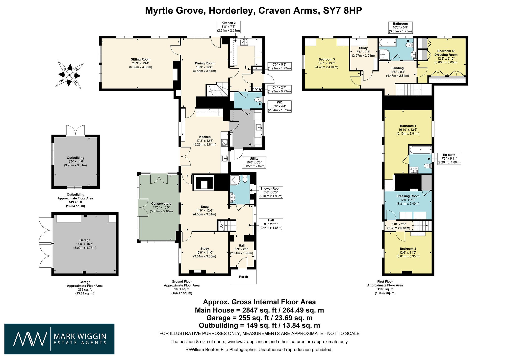 Myrtle Grove,, Horderley, Shropshire floorplan