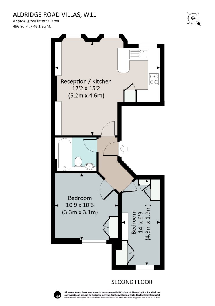 2 Bedrooms Flat to rent in Aldridge Road Villas, London W11