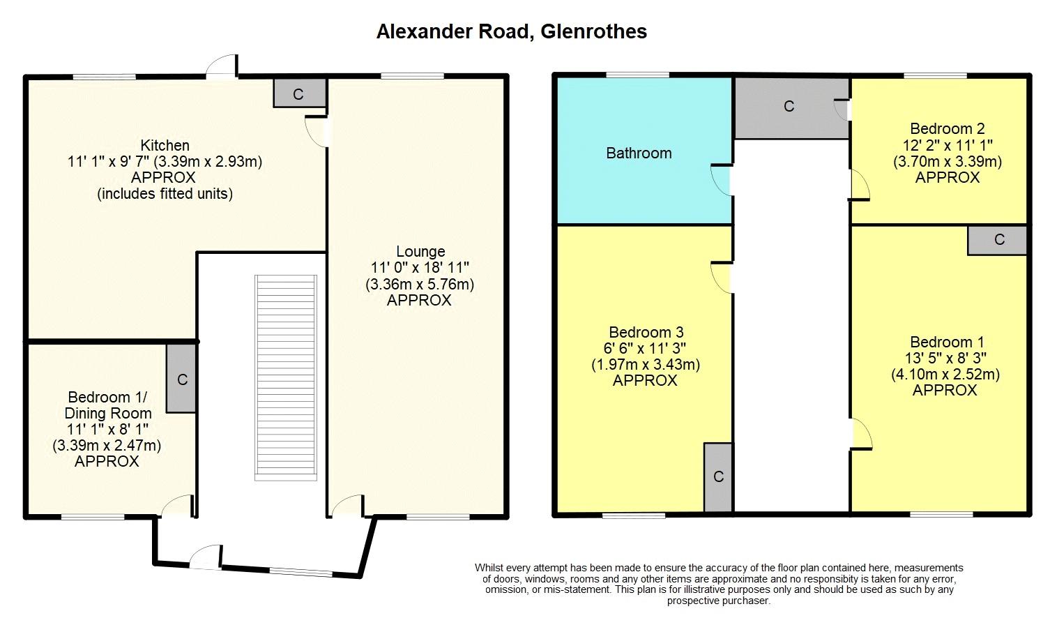 3 Bedrooms Terraced house for sale in Alexander Road, Warout, Glenrothes KY7