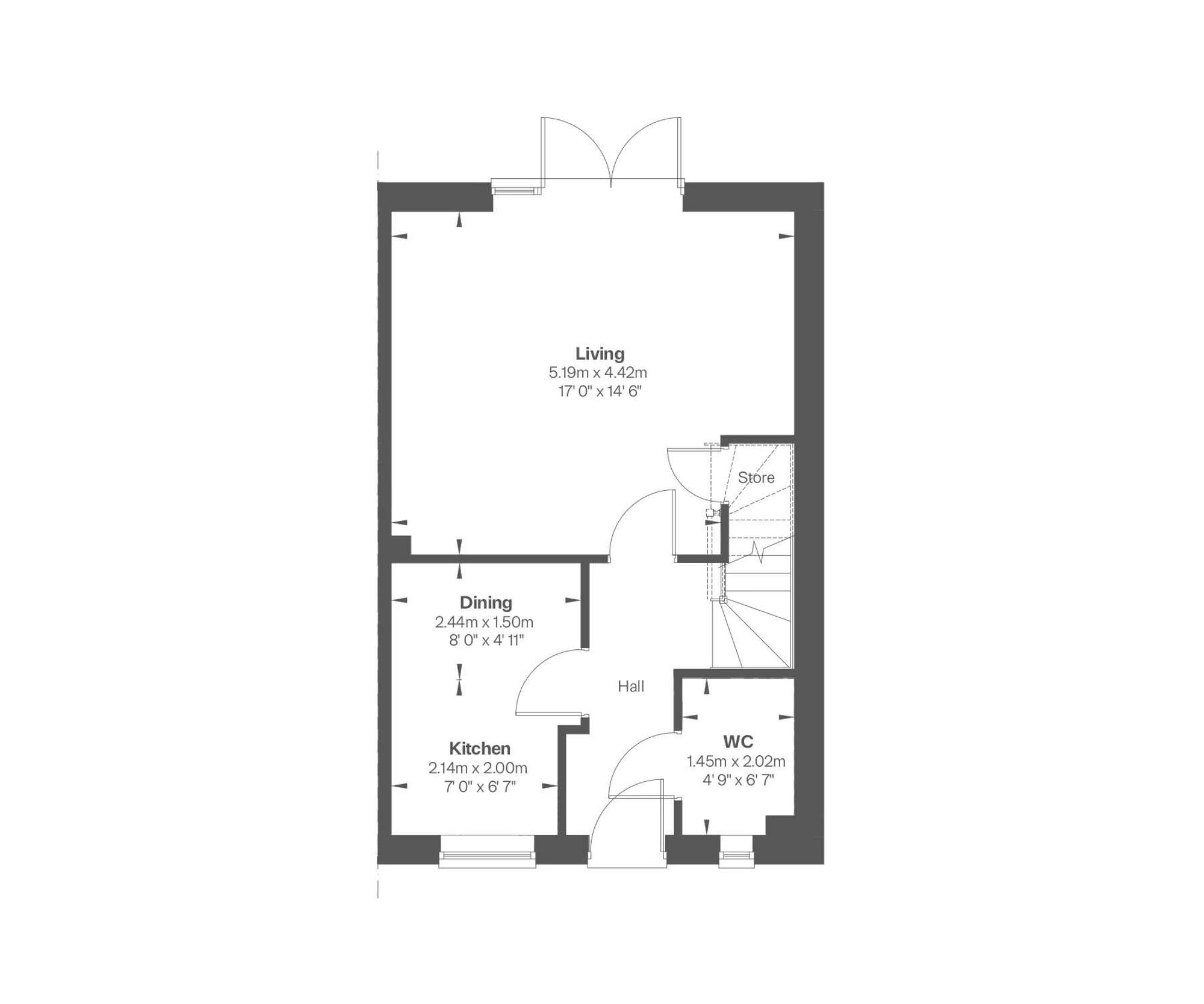 Plot 58, The Burley, Willow Rise, Shropshire floorplan