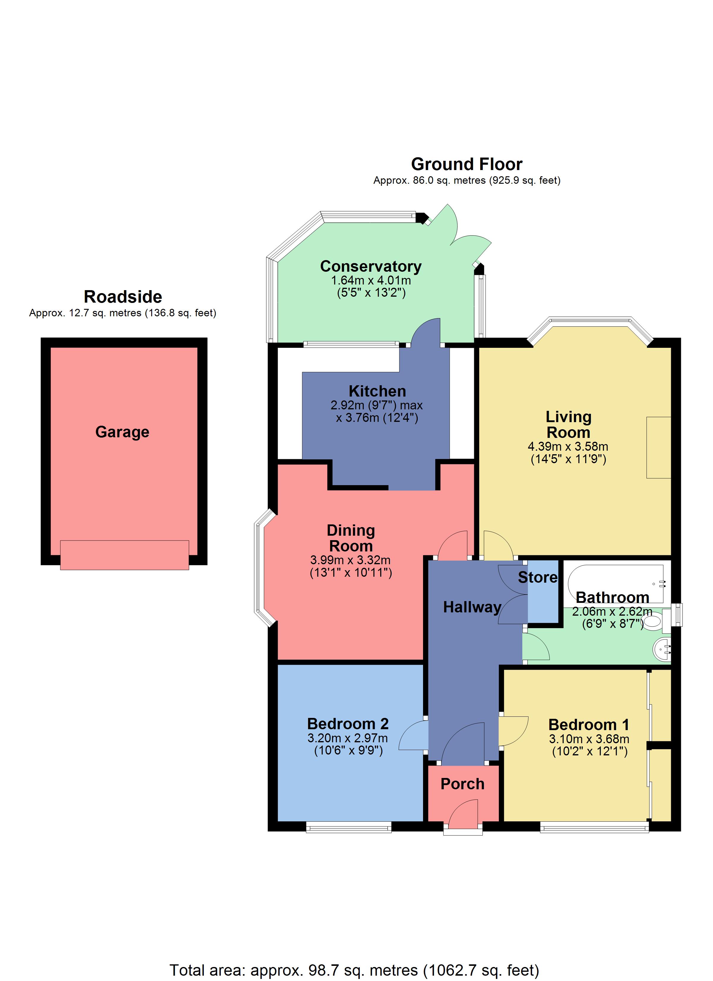 2 Bedrooms Semi-detached bungalow for sale in Elstree Road, Hemel Hempstead, Hertfordshire HP2