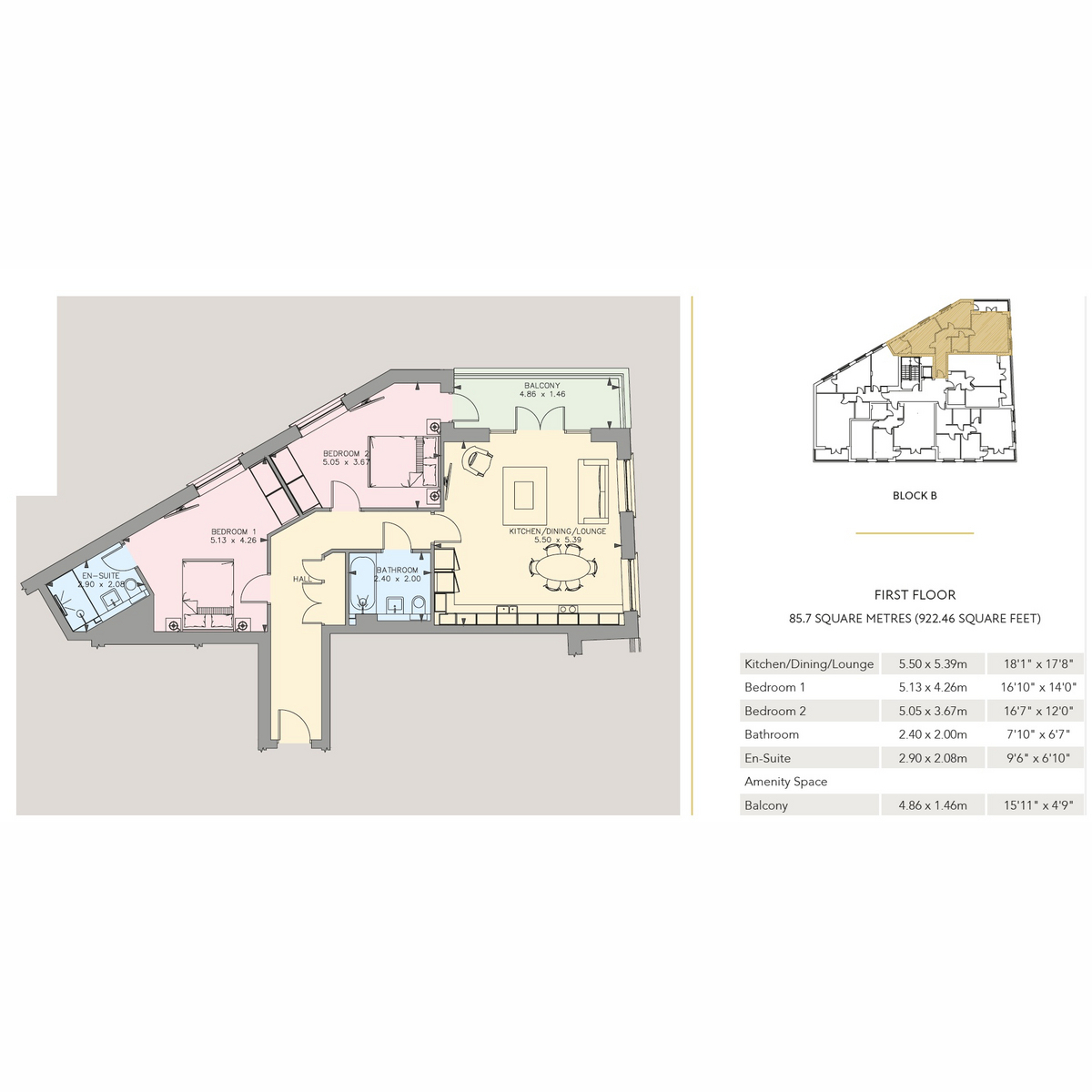 Flat unit 35, Whetstone Square, 1064 - 1072 High Road, London floorplan