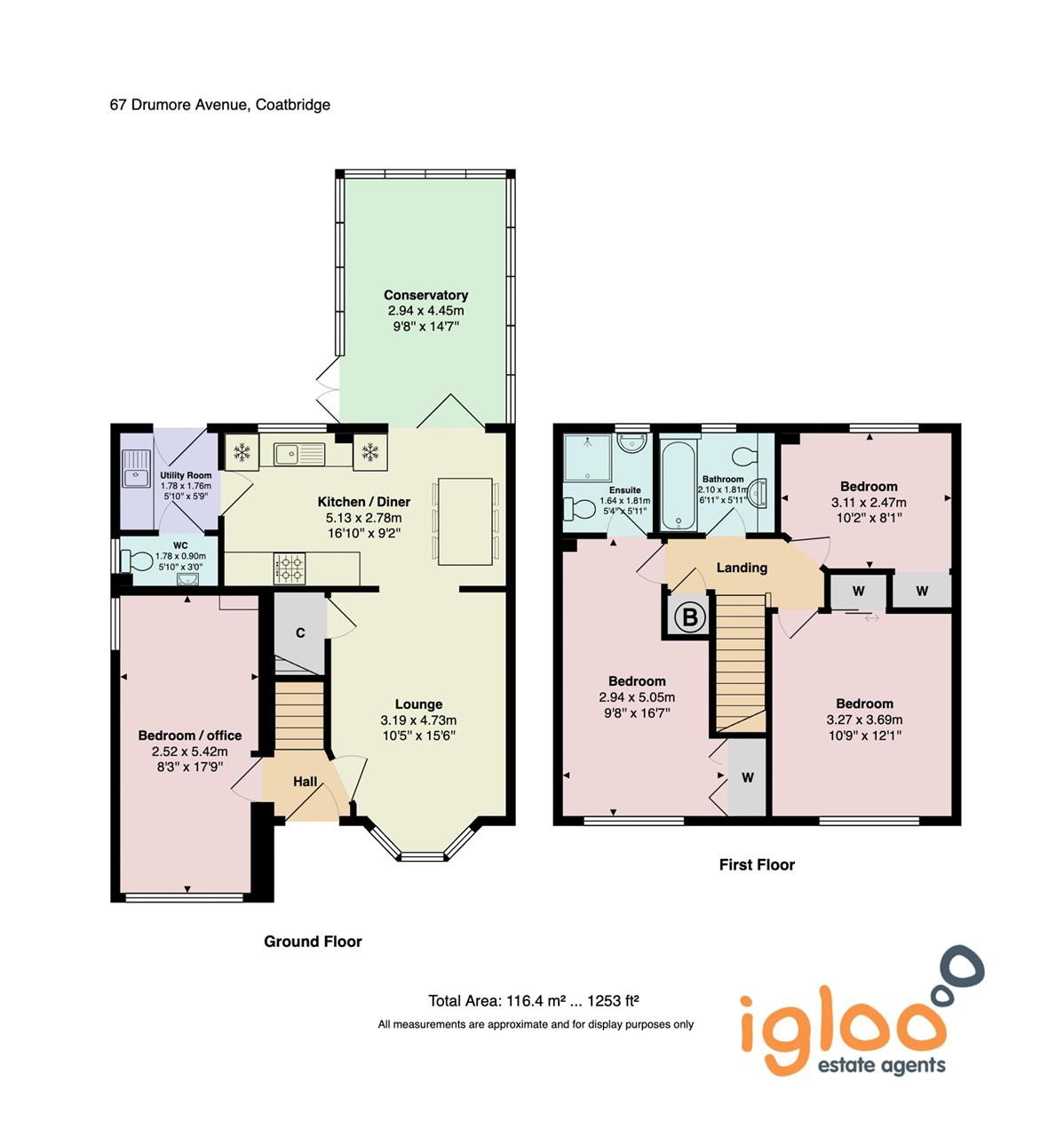 67, Drummore Avenue, Coatbridge floorplan