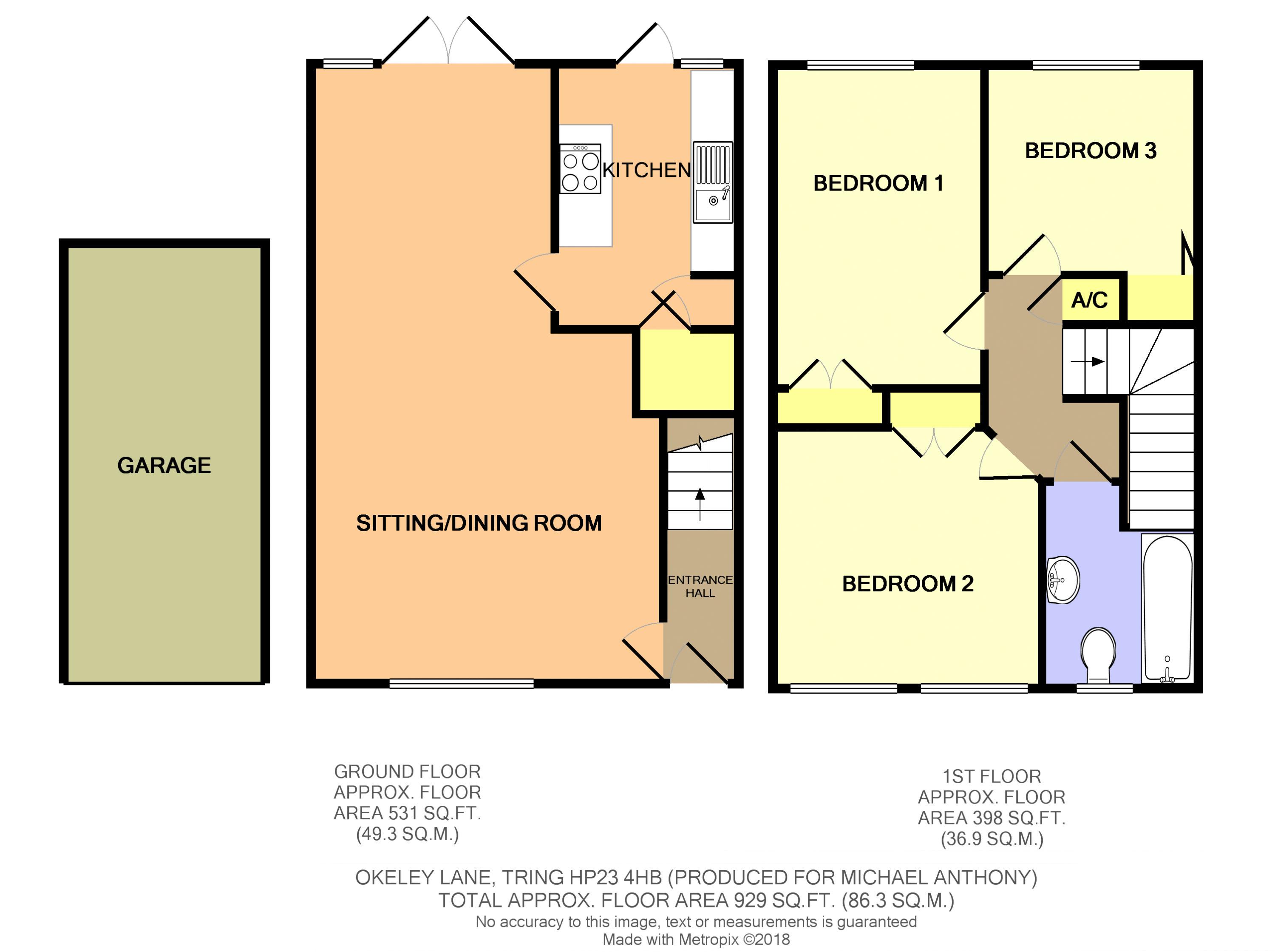 3 Bedrooms Terraced house to rent in Okeley Lane, Tring HP23