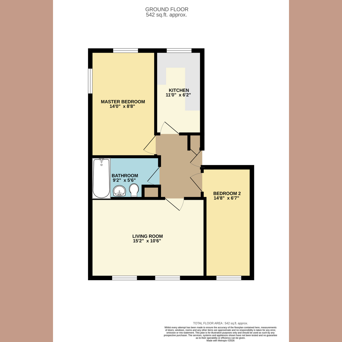 Flat 4, Ashdown House, Avington Walk, Benfleet floorplan