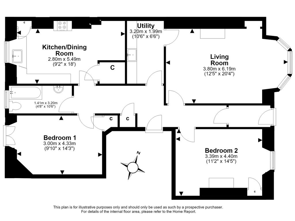 Bruntsfield Avenue, Edinburgh floorplan