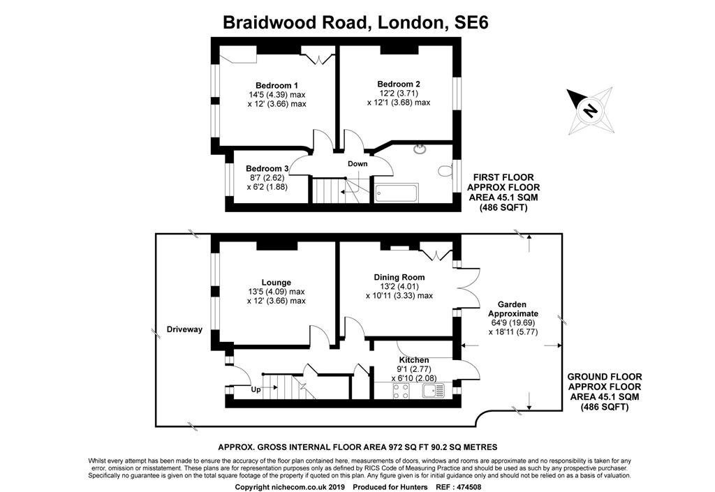 3 Bedrooms End terrace house for sale in Braidwood Road, London SE6