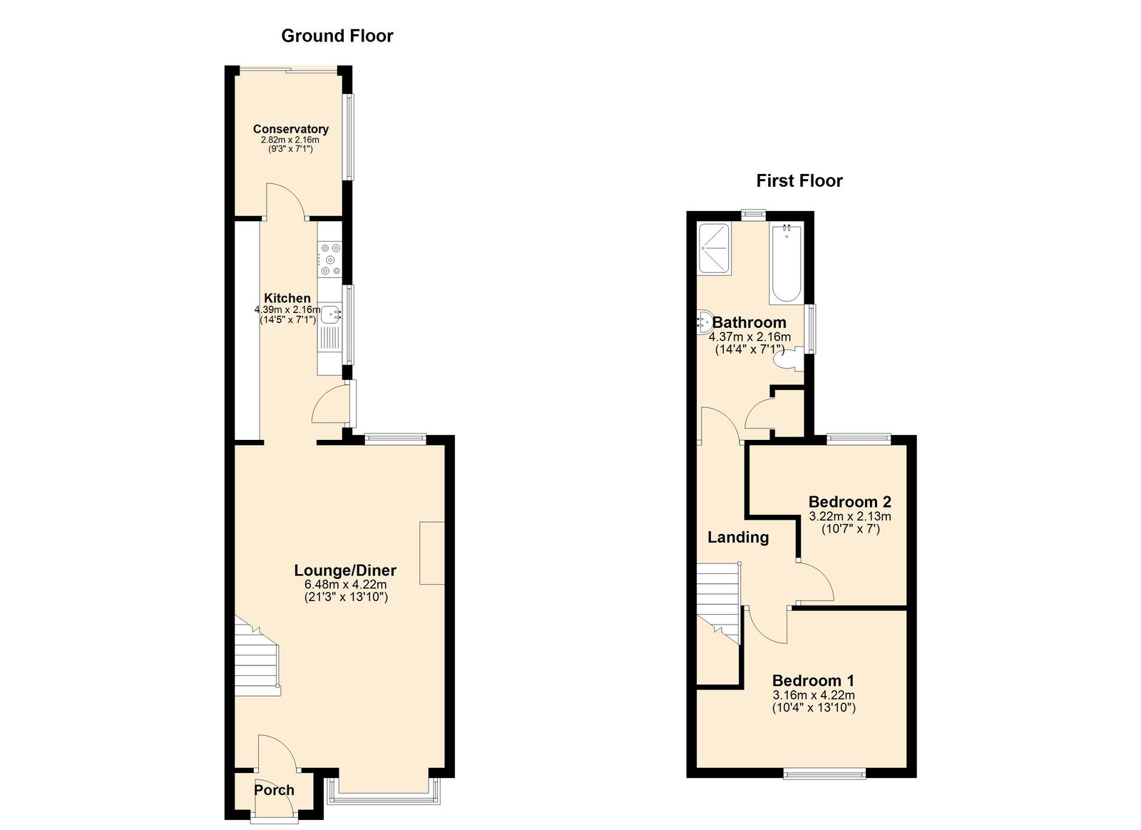 11, Millfield Street, Swadlincote floorplan