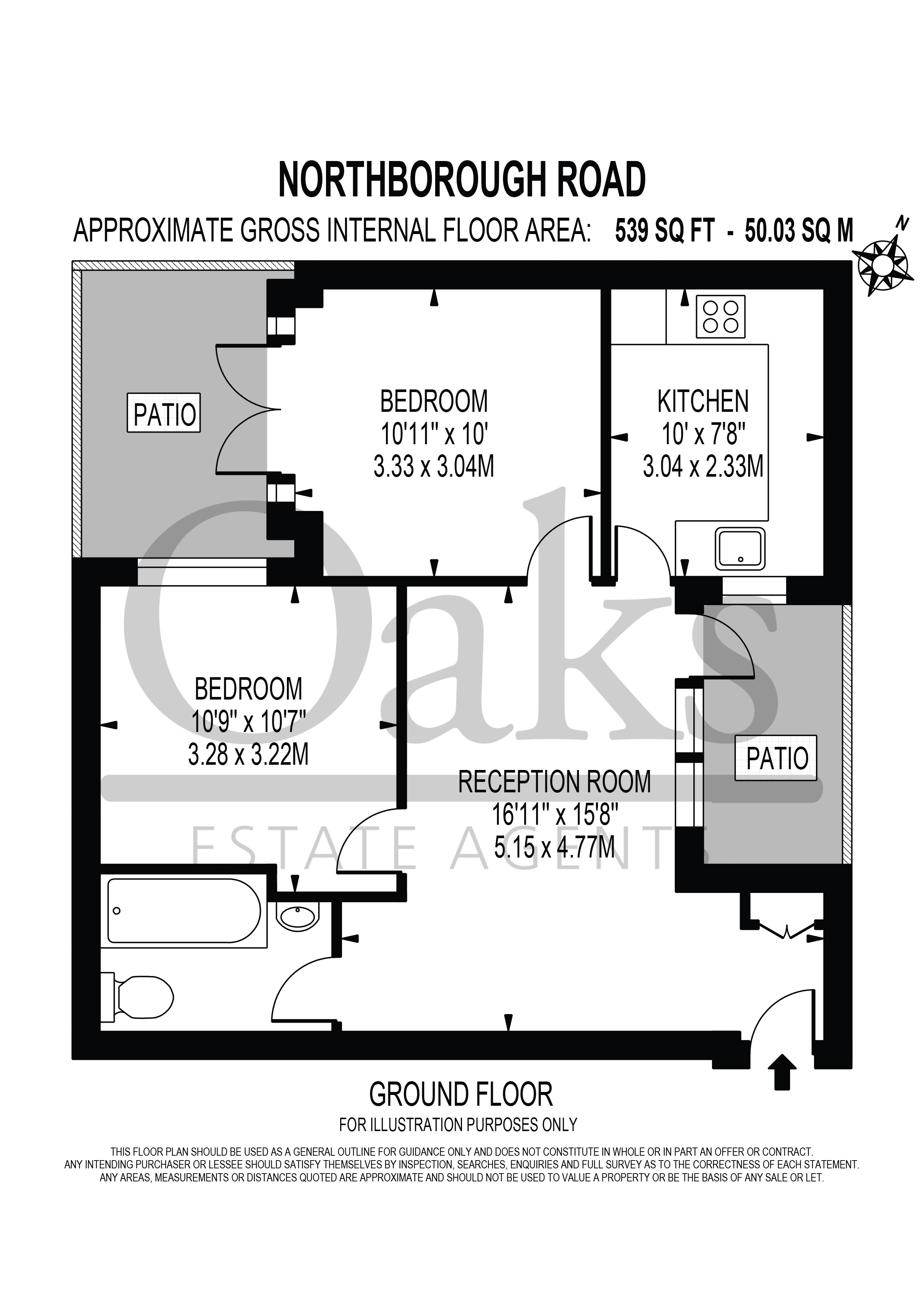 D, 247, Northborough Road, London floorplan