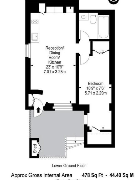 12.1 , Greencroft Gardens, London floorplan
