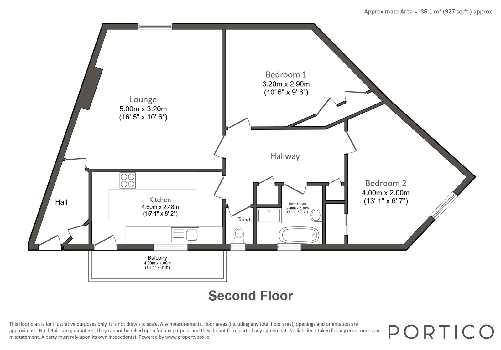 31A, Ashfield Parade, London floorplan