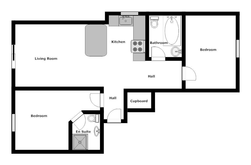 2 Bedrooms Flat to rent in Town Mead, West Green, Crawley RH11