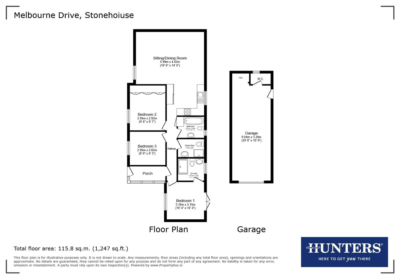 41, Melbourne Drive, Stonehouse floorplan