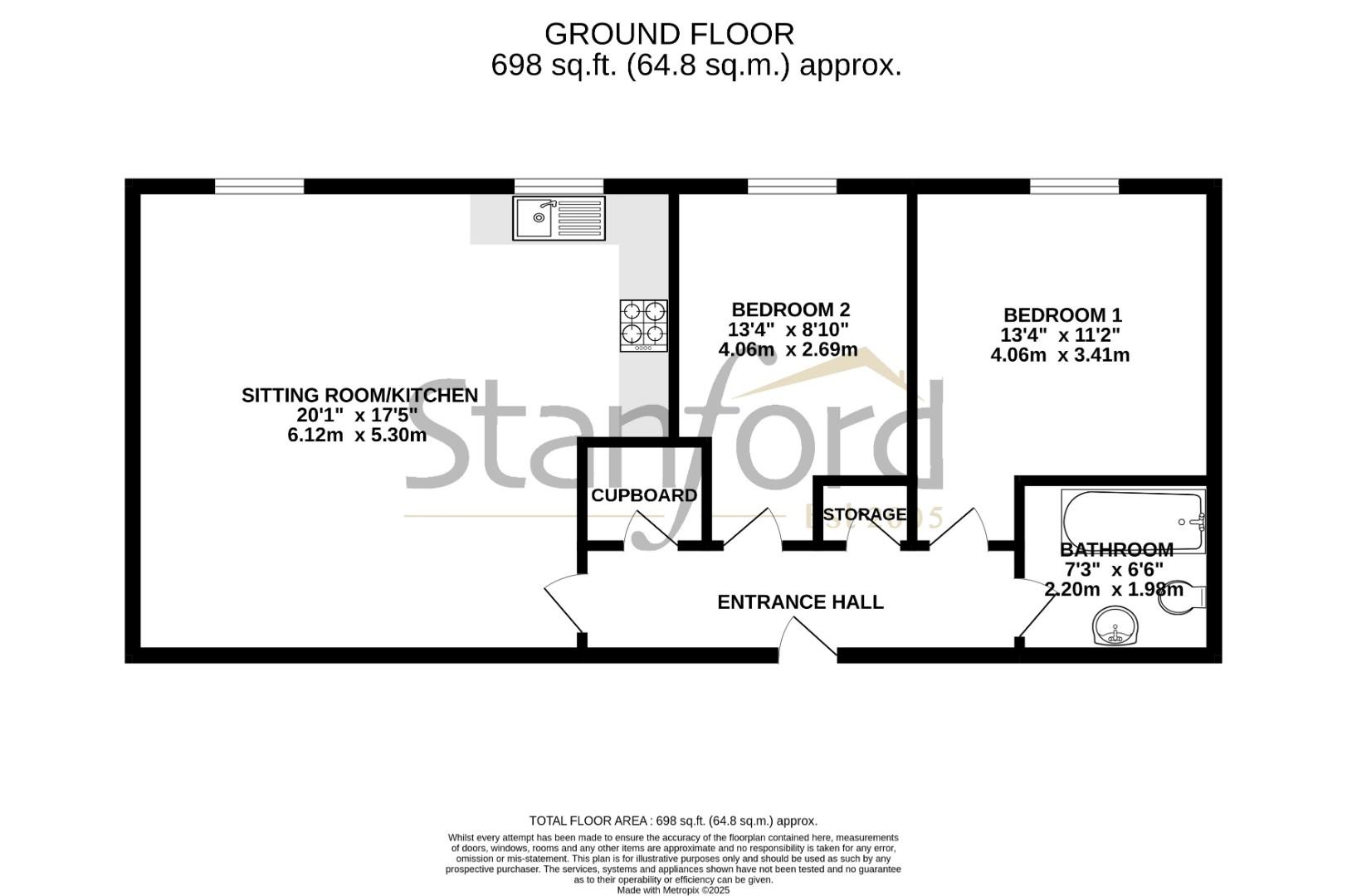 310 Imperial Apartments, South Western House, Southampton floorplan