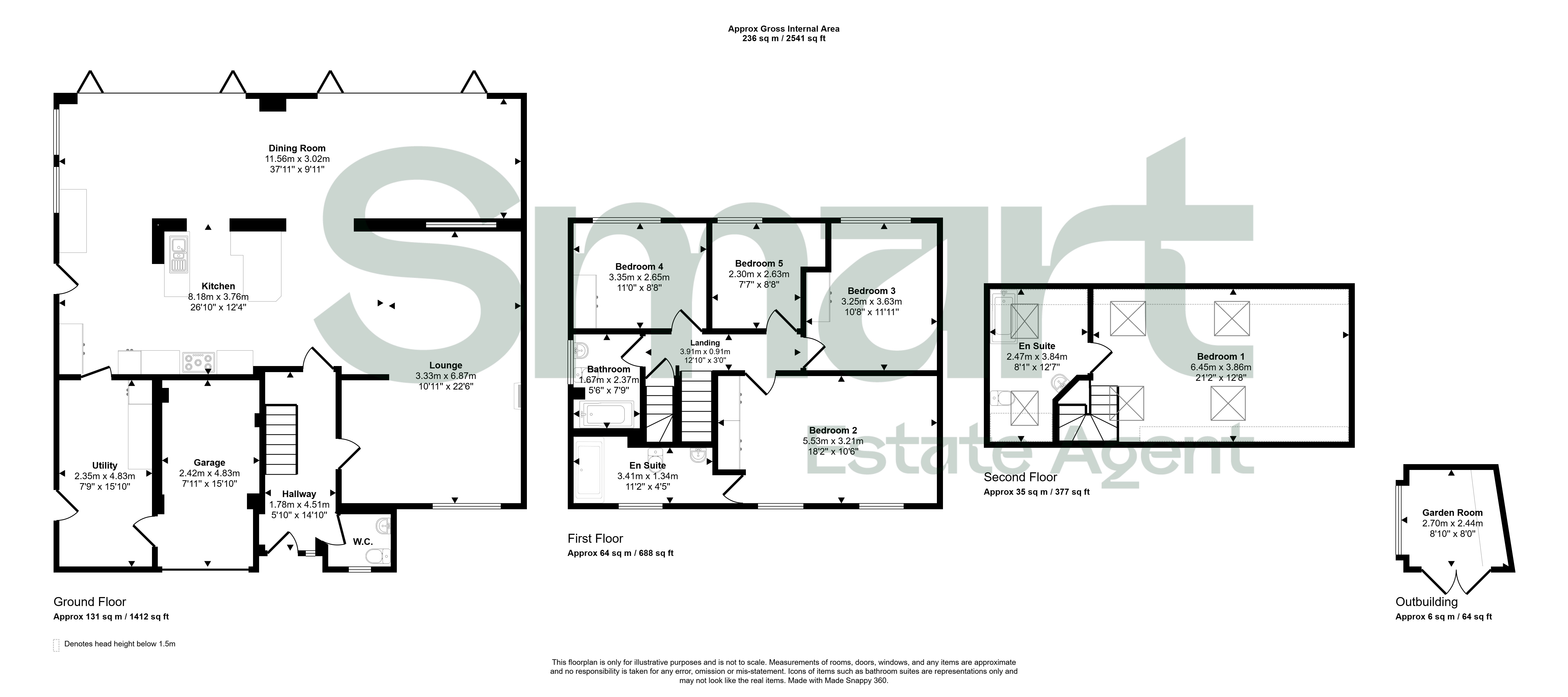 5, Lords Way, Exeter floorplan