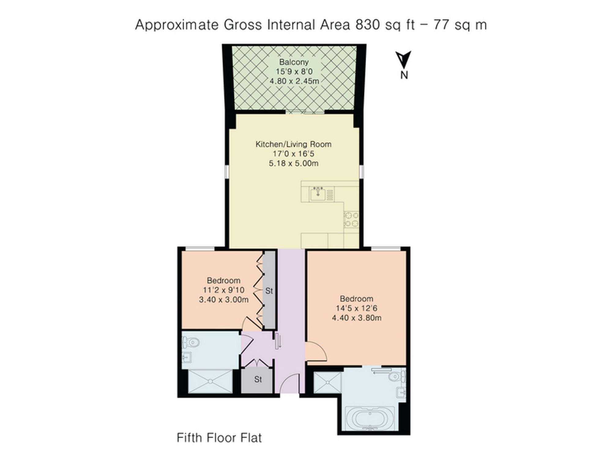 Flat 10, 2, Bollinder Place, London floorplan