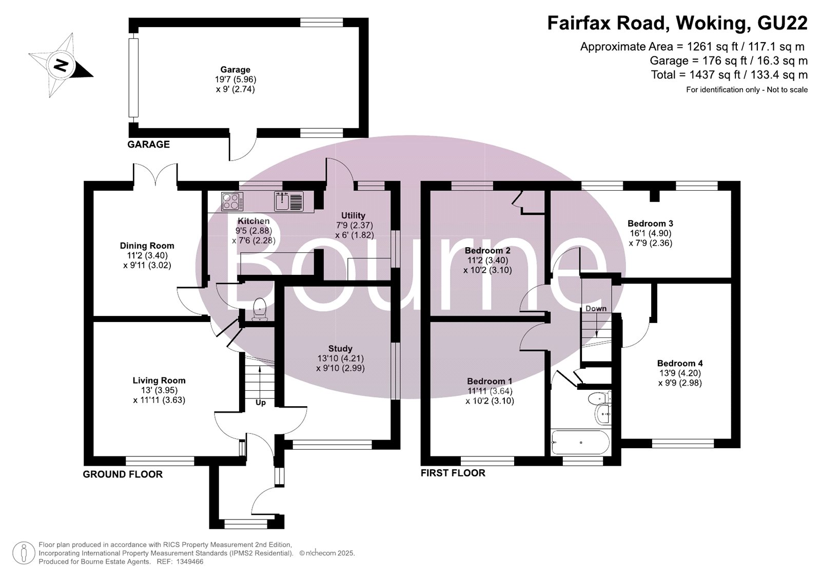 64, Fairfax Road, Woking floorplan