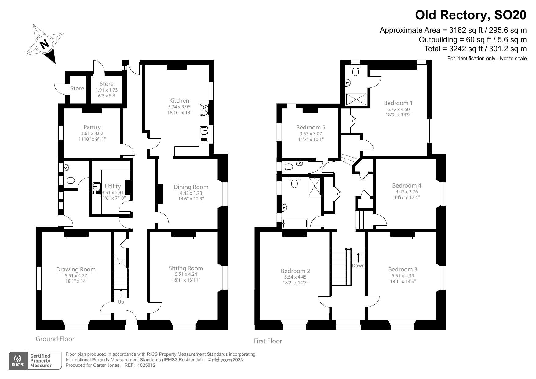 Leckford, Stockbridge, Hampshire SO20, 5 bedroom detached house for