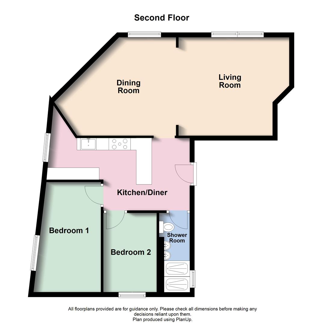 Flat 4 The Savoy, 1 Hall Bank, Buxton floorplan