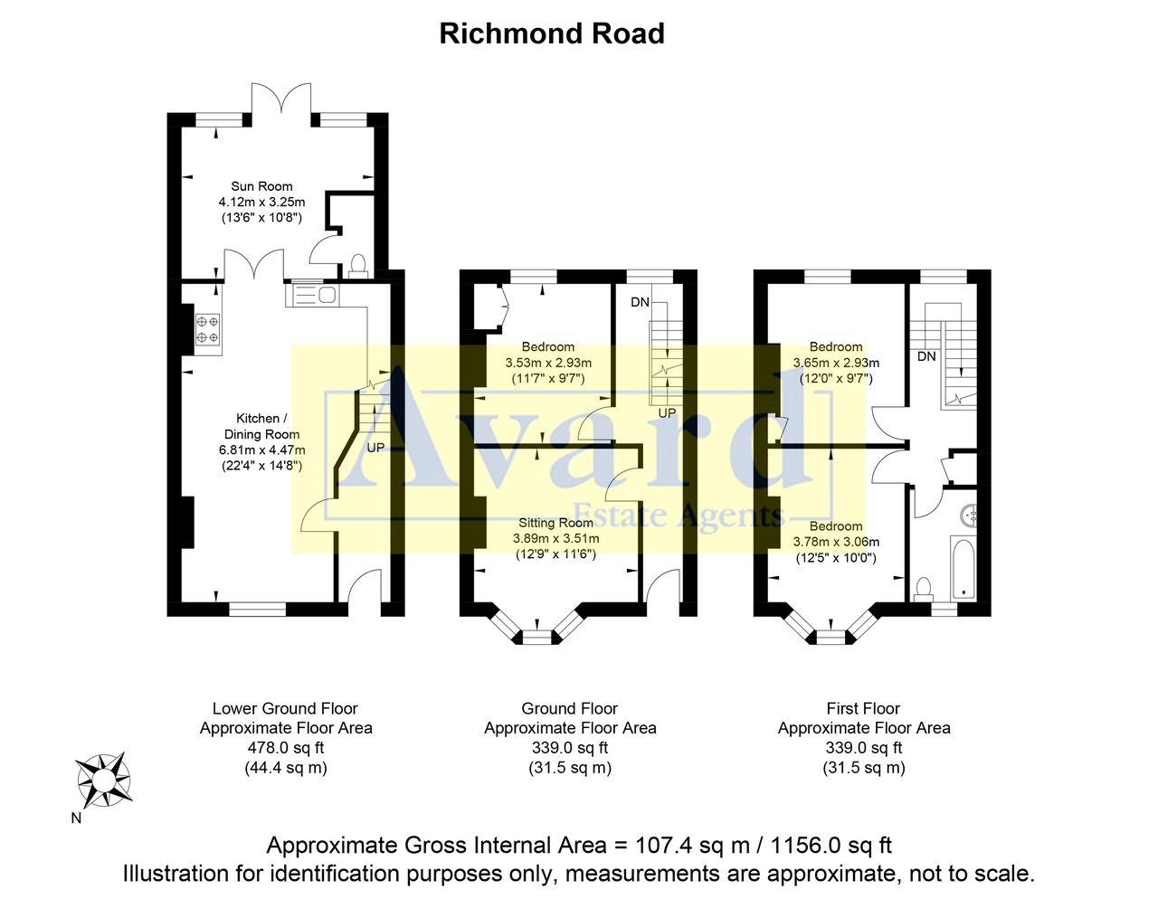 80, Richmond Road, Brighton floorplan