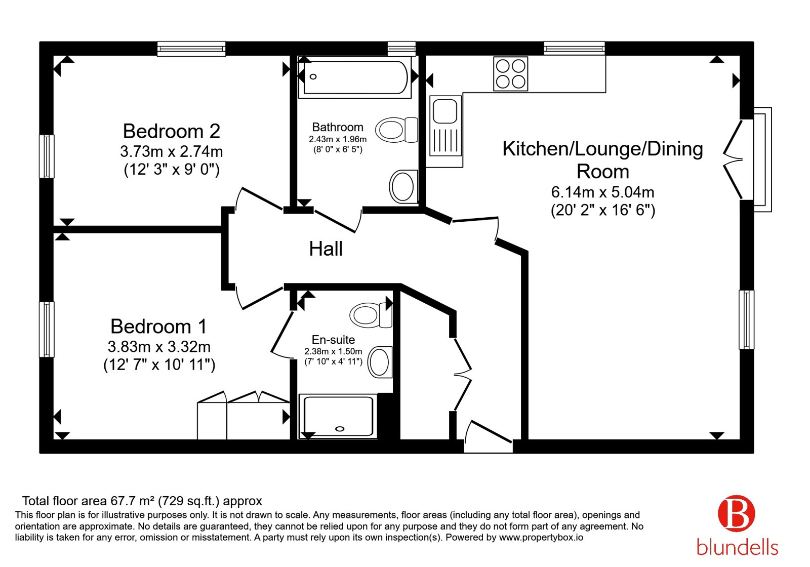Apartment 4 Cherry Trees,, Carr Lane, South Yorkshire floorplan