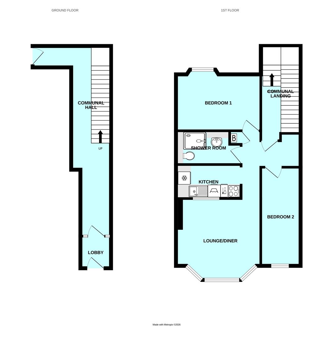 Top Floor Flat, 21, Lipson Road, Plymouth floorplan