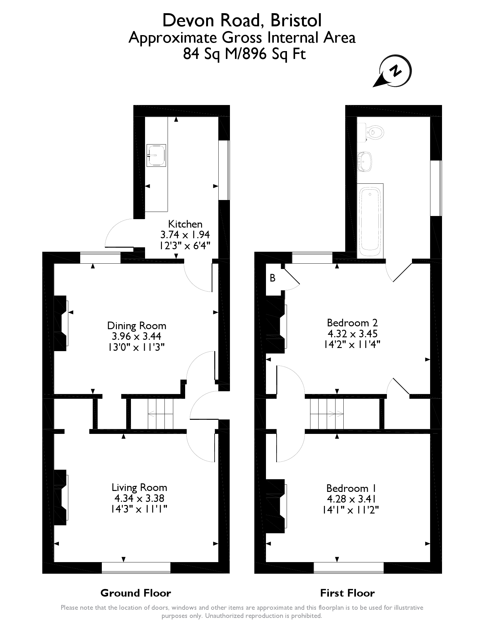 2 Bedrooms Terraced house for sale in Devon Road, Bristol, Somerset BS5