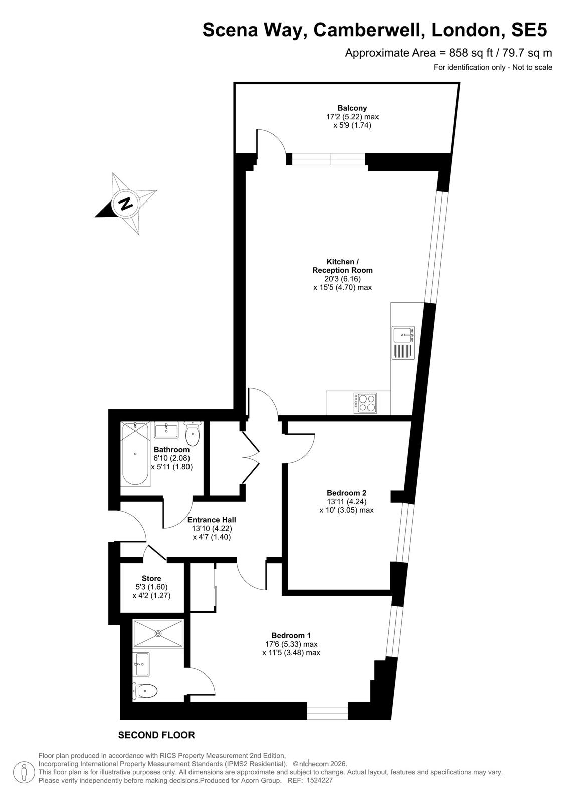Scena Way, London floorplan
