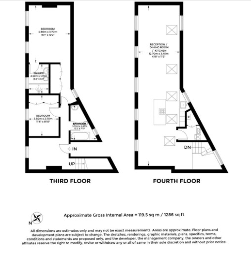 Apartmet 3, 7 Garrick Street, Greater London floorplan