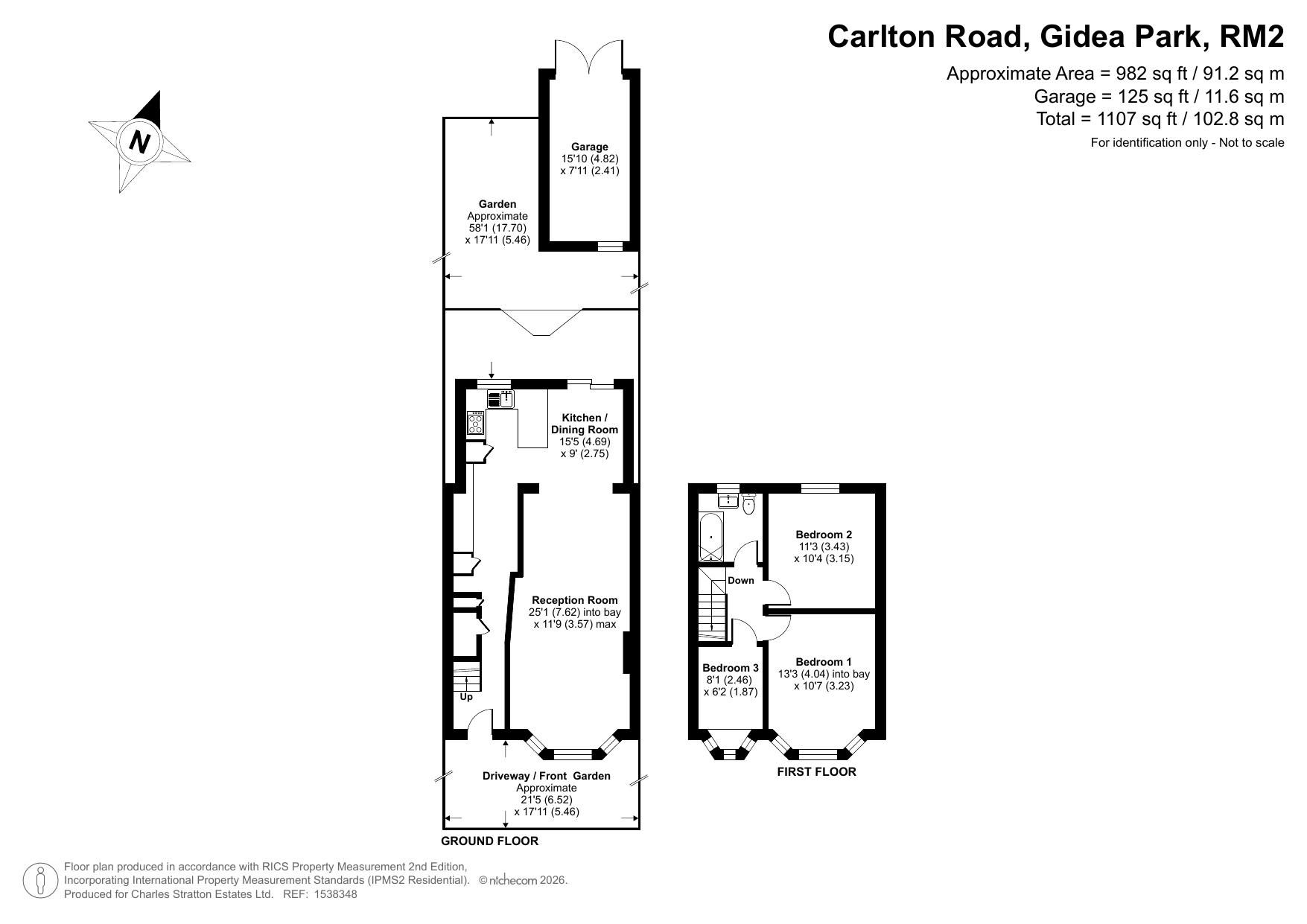 59 Carlton Road, Romford floorplan