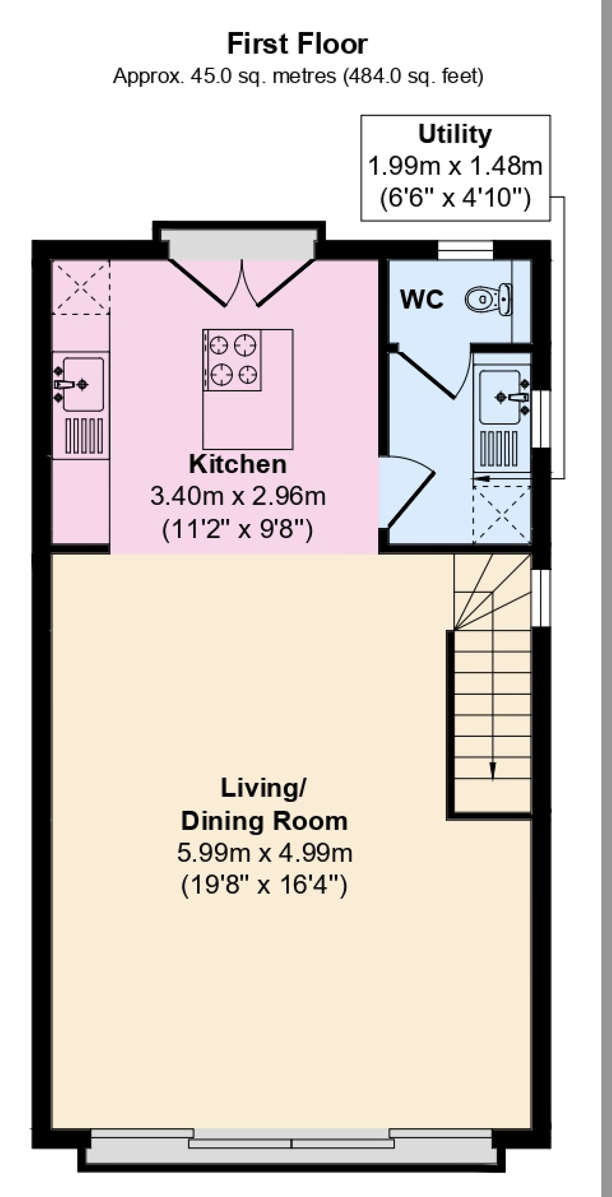 13 Maes Thornton, Ebbw Vale floorplan