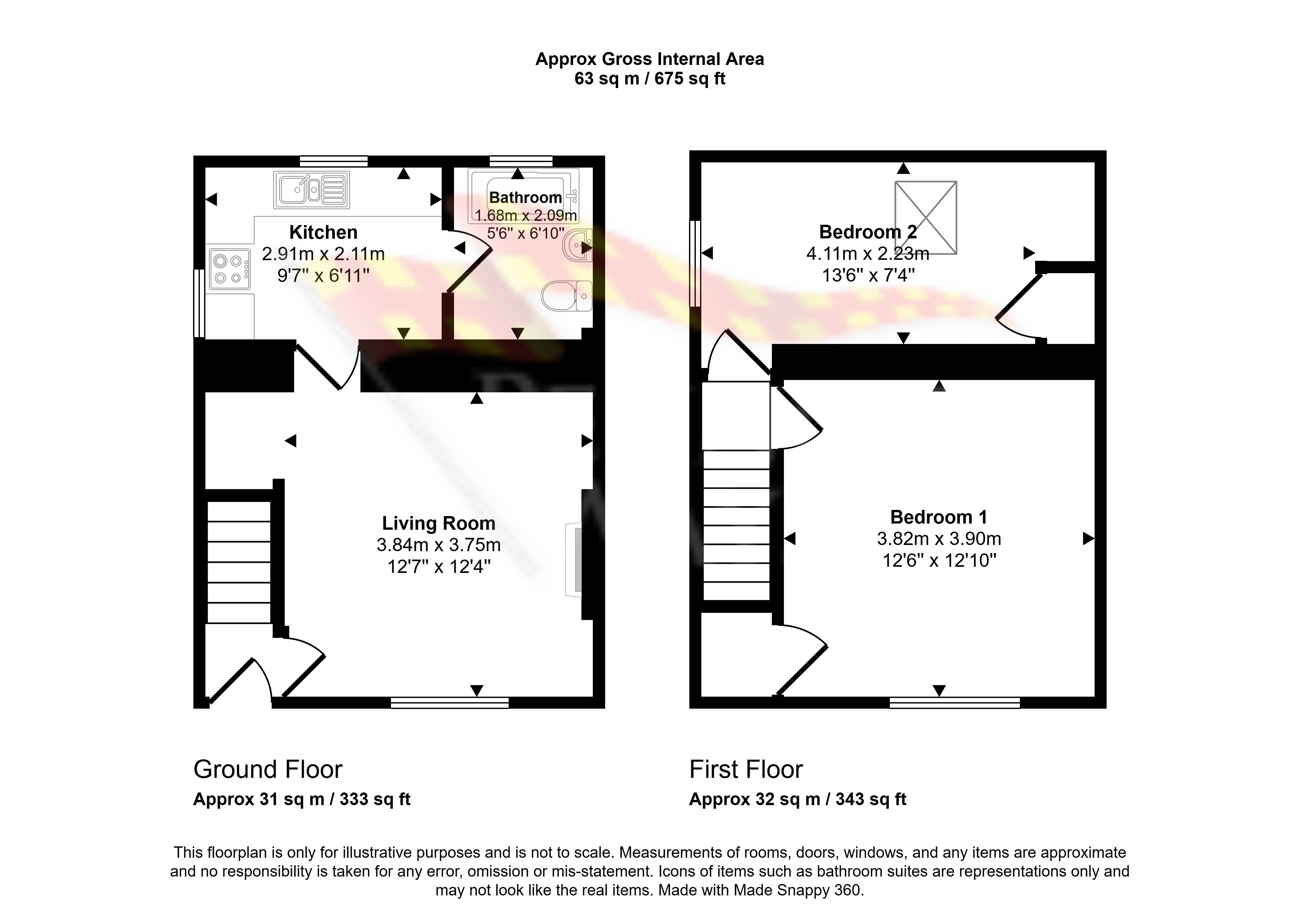 2, Hilltop Cottage, Blagill, Alston floorplan