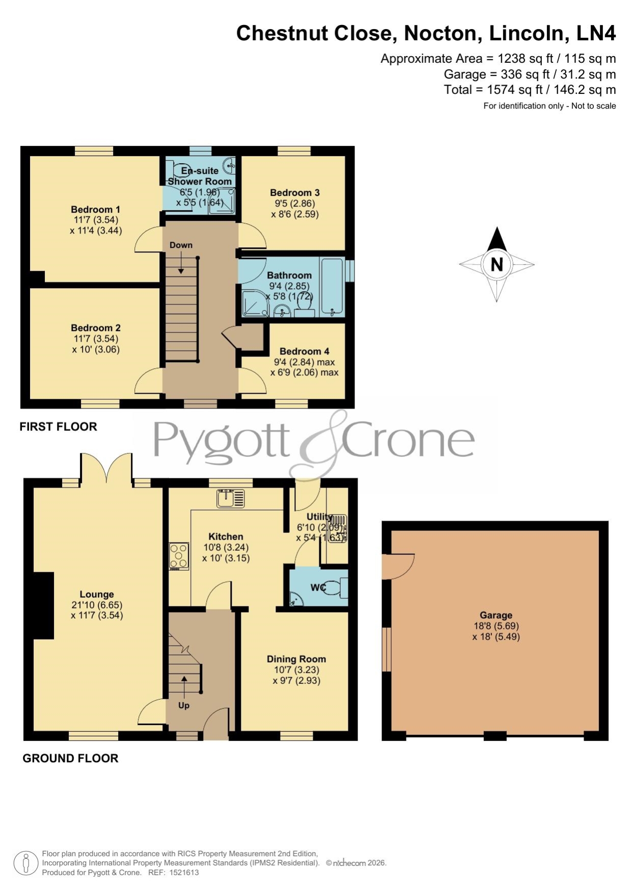 10, Chestnut Close, Lincoln floorplan