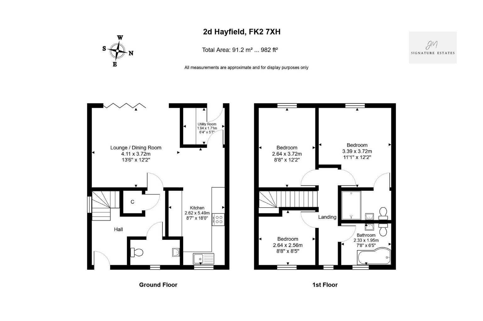 2D, Hayfield, Falkirk floorplan