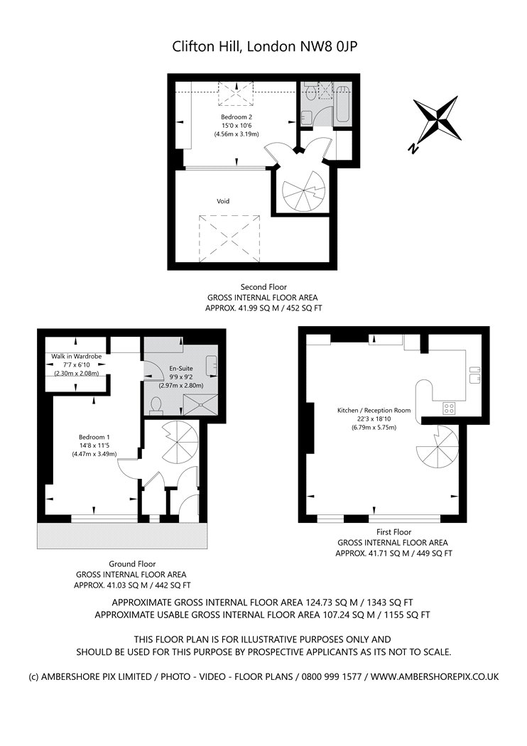 2, Clifton Hill Studios, St John's Wood floorplan