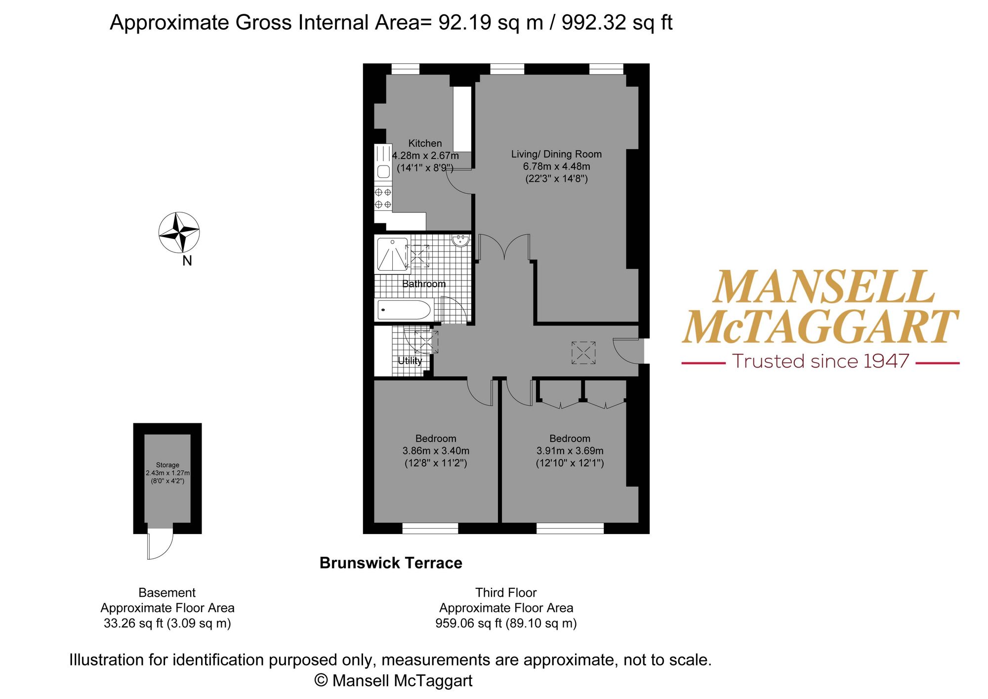 Flat 10, 12-13 Brunswick Terrace, Hove floorplan