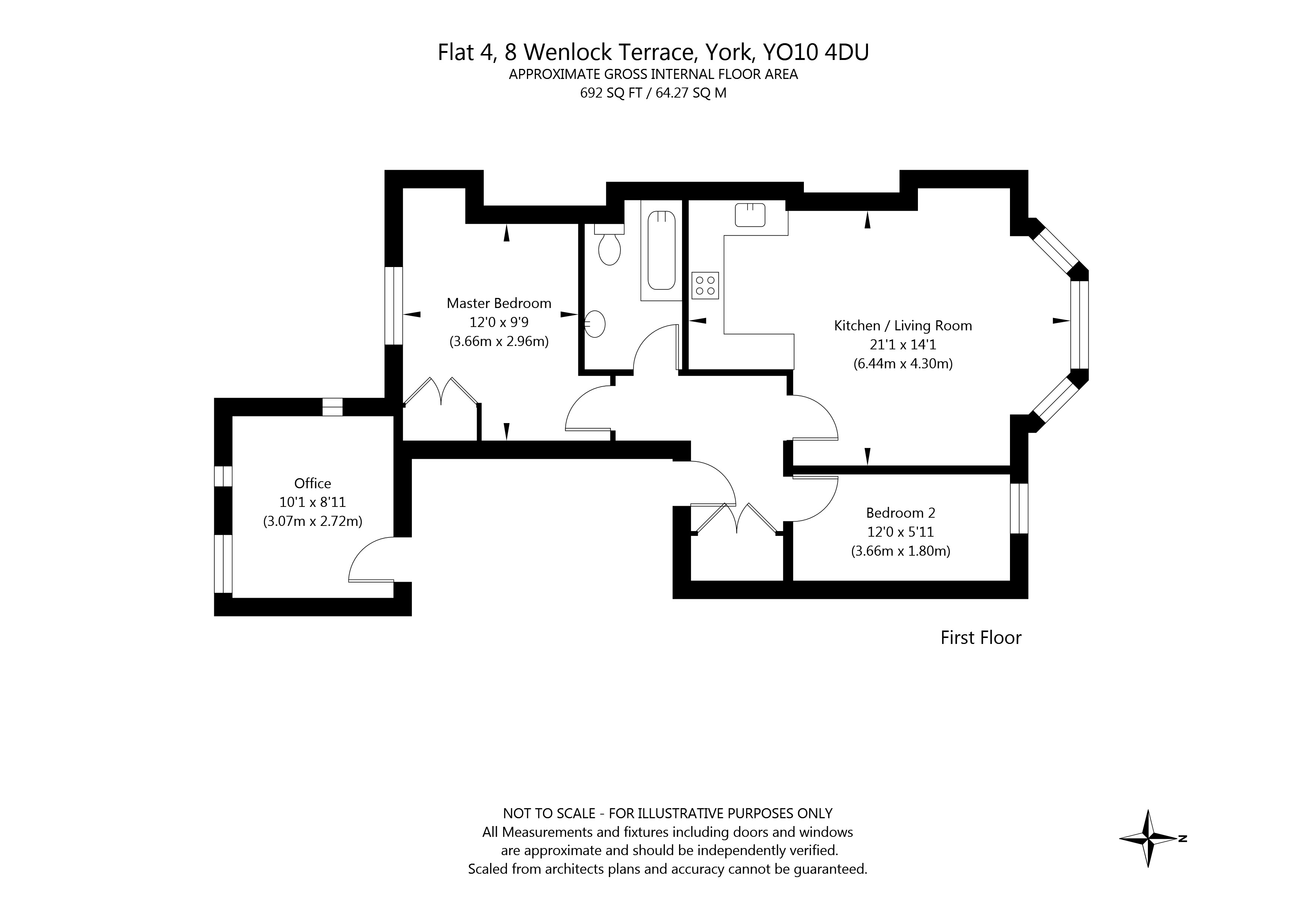 2 Bedrooms Flat for sale in Wenlock Terrace, York YO10