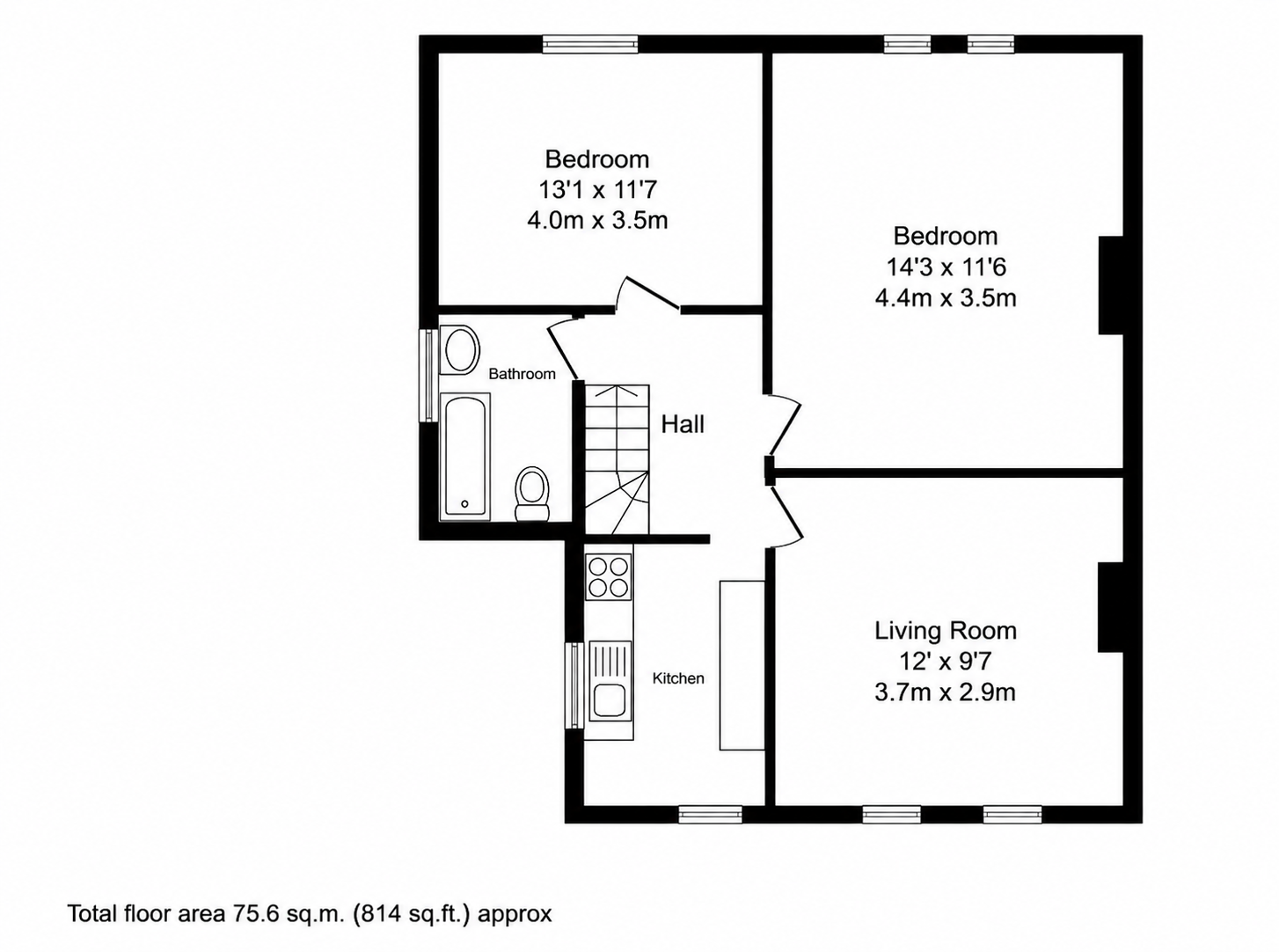 Tressillian Road, London floorplan