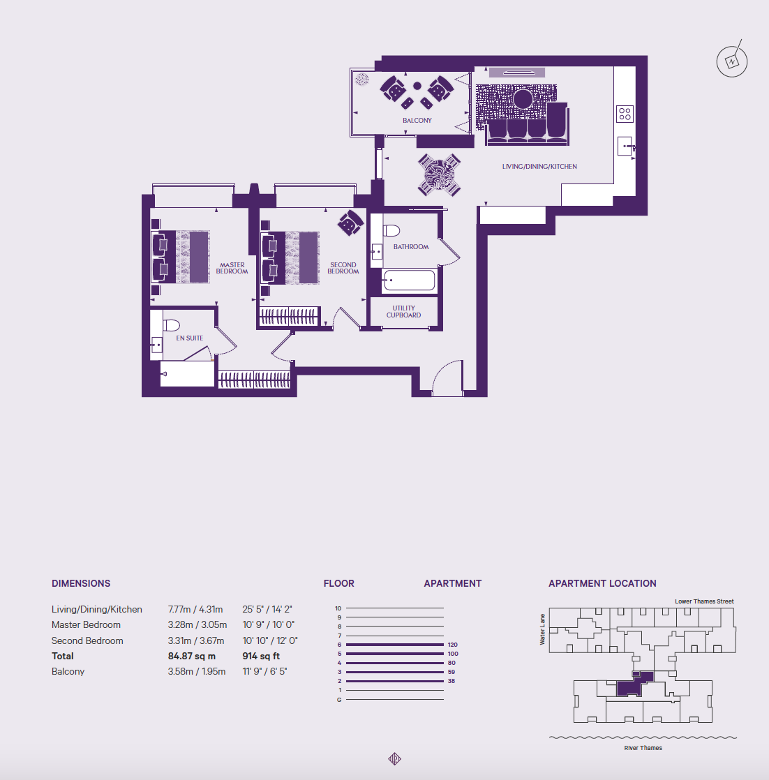 Sugar Quay, City of London, London floorplan