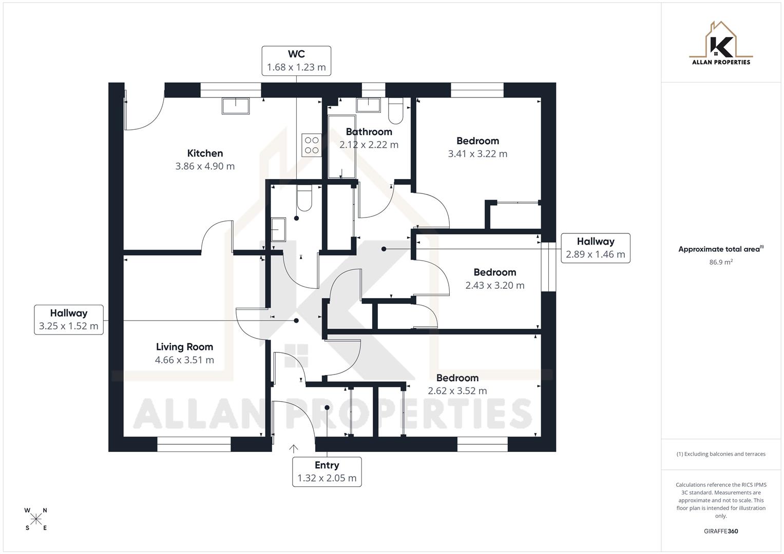 3, 3 Grimsetter Drive, Kirkwall floorplan