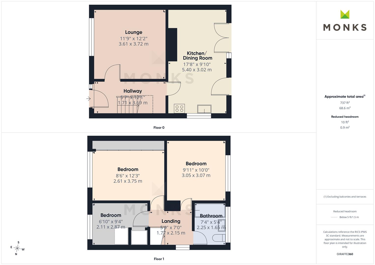 54, Glebelands, Shrewsbury floorplan