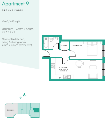 St Andrews Court,Flat 9, Wellington Street, Thame floorplan