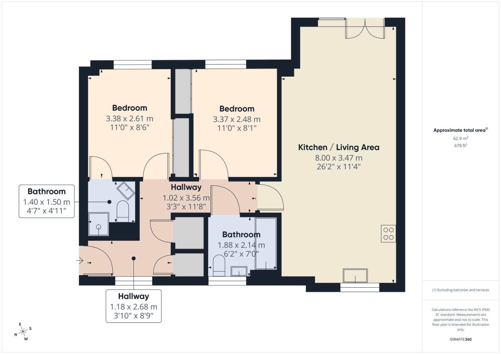 Flat 18, 23, Kenyon Way, Berkshire floorplan