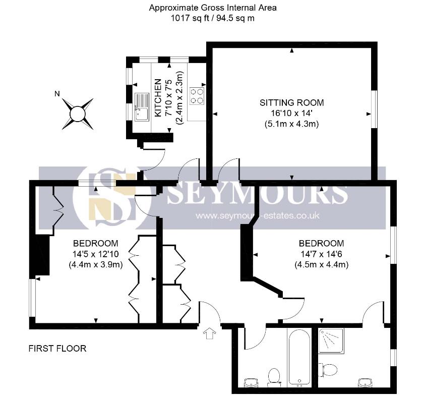 5, Deerstead House, Woking floorplan