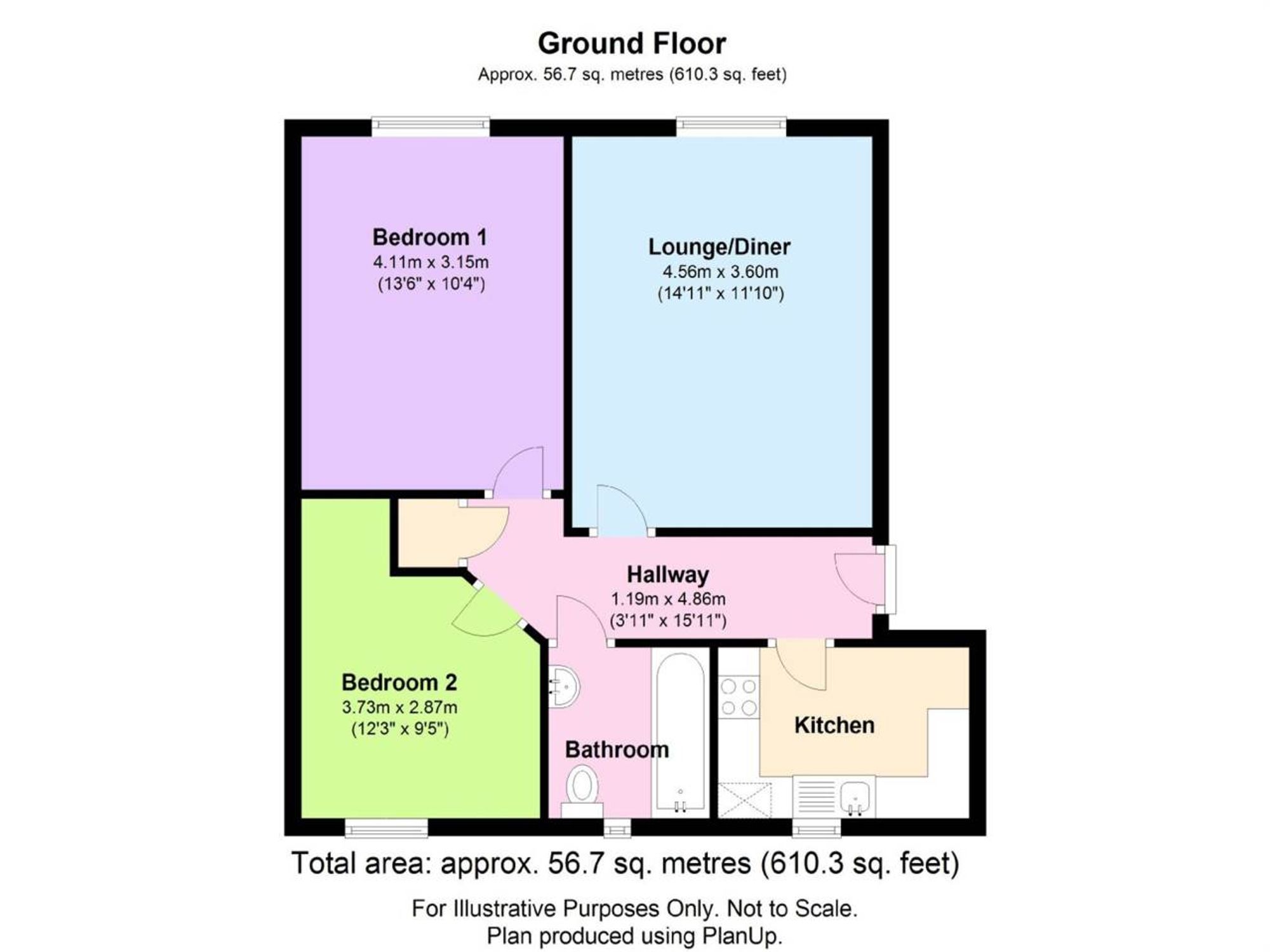6 Leaze Close, Bristol floorplan